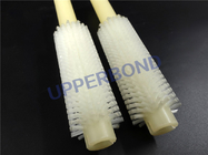 Customized Size Tobacco Machinery Spare Parts White Plastic Custom Nylon Brushes