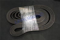 Cigarette Machinry Black Toothed Power Drive Belts / Packer Machine Spare Parts