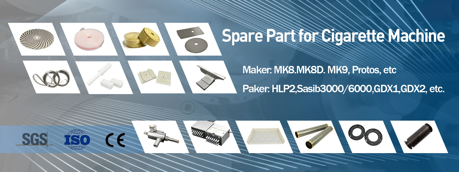 quality Tobacco Machinery Spare Parts factory