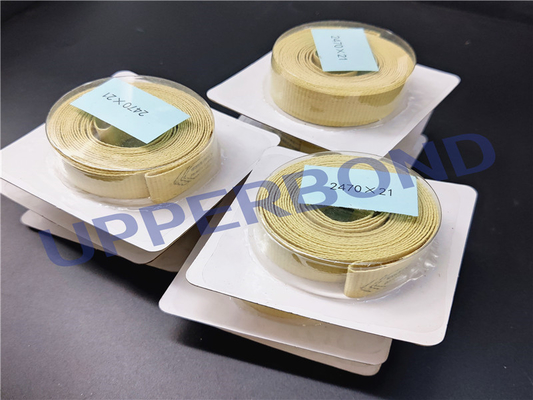 100% Kevlar Garniture Enhanced Garniture Tape For Tobacco Conveying Low Extensibility