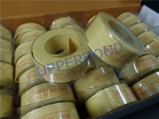 High Strength 0.62mm Aramid Fiber Garniture Tape For Cigarette / Filter Maker