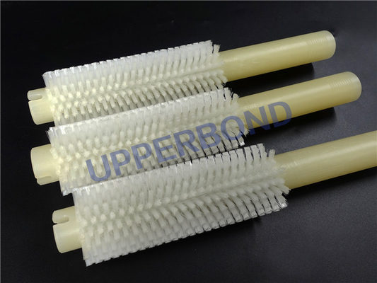 Customized Size Tobacco Machinery Spare Parts White Plastic Custom Nylon Brushes