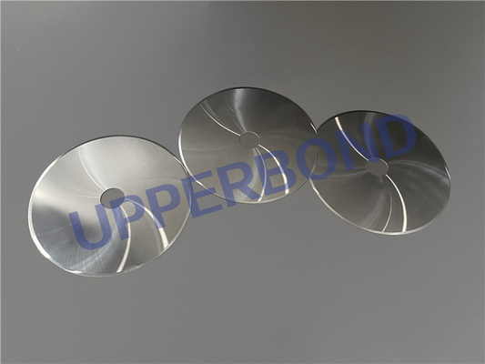 Buy Metal Grey Steel Steel Cutting Blade / Cigarette Circular Knife Delivers Long Service Life In 0.3mm online manufacture