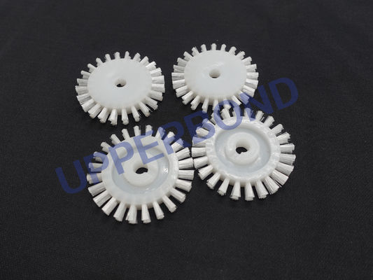 White Plastic Nylon Short Brush For Cigarette Making Machines