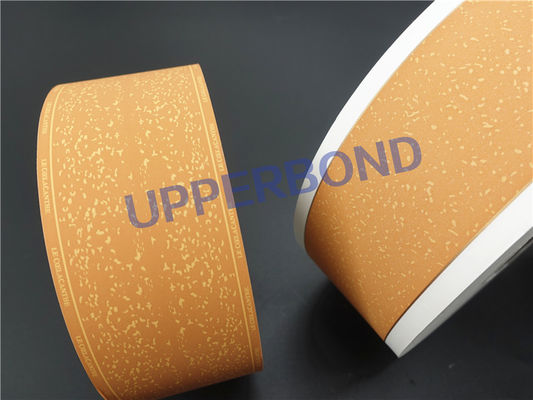 Yellow Cork Printing 52mm Width Tipping Paper For Cigarettes Production