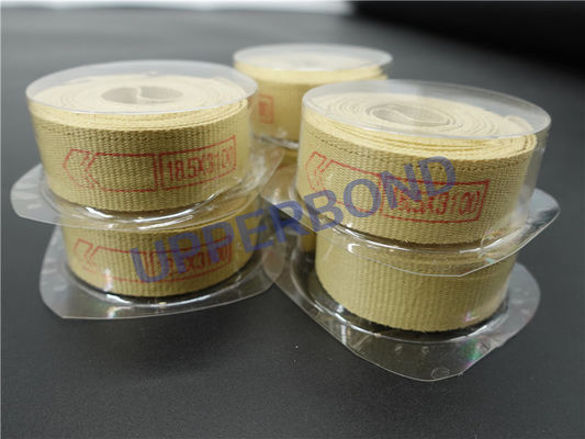 18.5*3100 MM Yellow Garniture Tape Small Elongation Tobacco Conveyor Belt