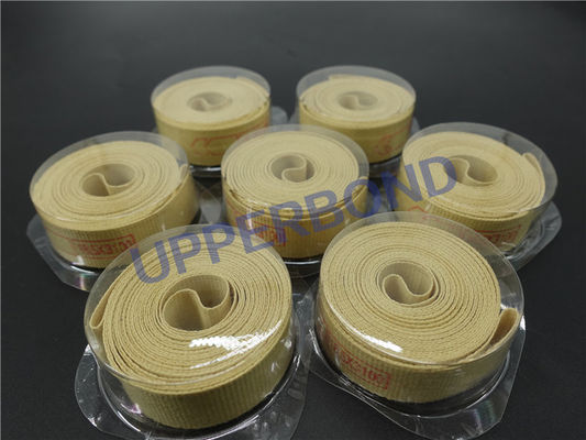 Cigarette Transfer Tapes Yellow Fiber Garniture Tape Conveyor Belt