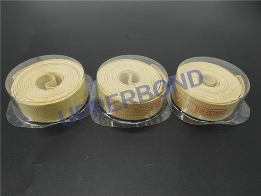 Aramid Fiber MK8 Cigarette Machine Parts Conveyor Belt Yellow Garniture Tape