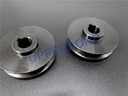 Black Alloy Belt Pulley Spare Parts For Cigarette Packing Machine