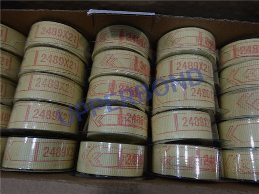 Buy 2489 * 21 Mm Endless Yellow Aramid Transmission Garniture Tape online manufacture