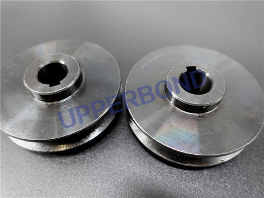 Buy Alloy Black Color Round Shape Belt Pulley Spare Parts For Cigarette Maker online manufacture