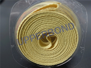 Heat Resistant Woven Yellow Liner Garniture Tape 14.5 * 2800 MM
