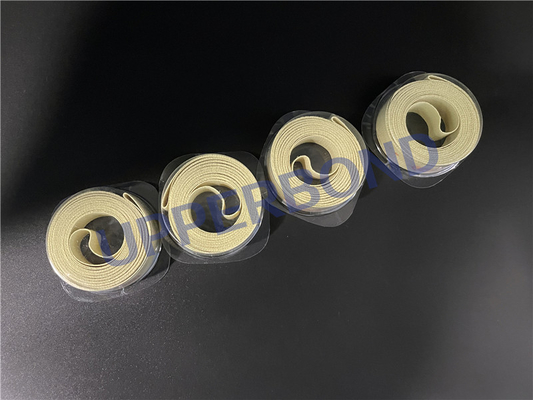 Yellow Aramid Fiber Garniture Tape For Conveying Tobacco High Temperature Resistance