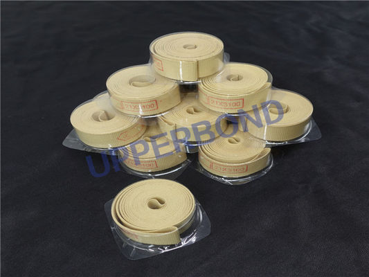 Beige 0.50mm Kevlar Fiber Garniture Tape Non Conductive