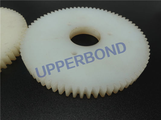 Tobacco Machinery White Color Plastic Gear Spare Parts