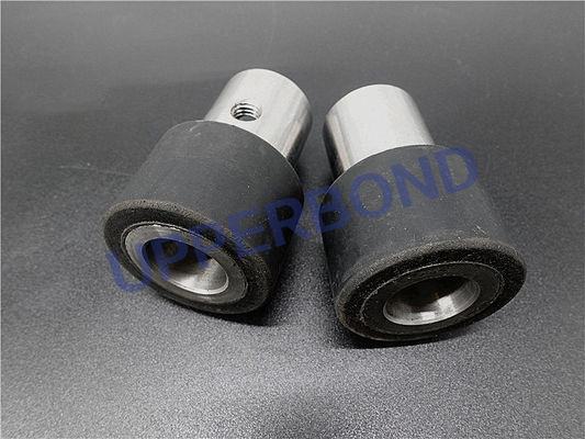 Round Shape Black Rubber Roller Parts For Cigarette Making Machine